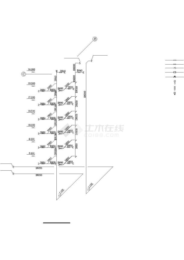 医院病房楼空调工程系统设计施工图-图一