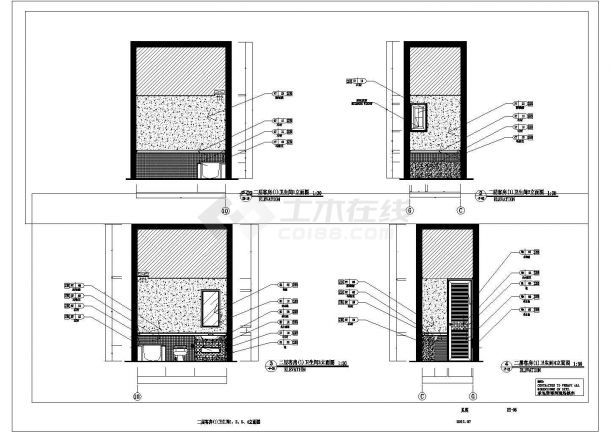 【广东】东南亚风格两层别墅室内精装修施工图（附概念设计方案和软装方案）-图二