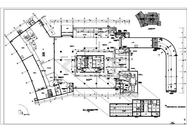 某市国际商务大厦的暖通空调设计图纸-图二