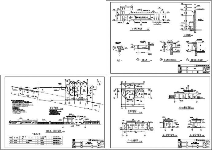 厂房大门建筑施工设计cad图，含设计说明_图1