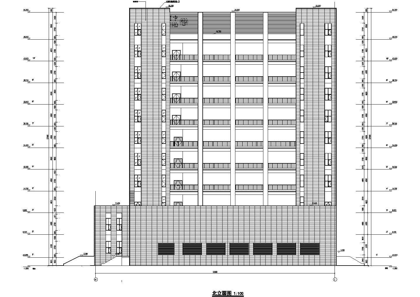 【山东省】某高层办公楼建筑结构施工图