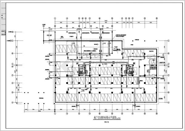 【湖南】一类高层商住楼给排水消防施工图（自动喷淋系统）-图一