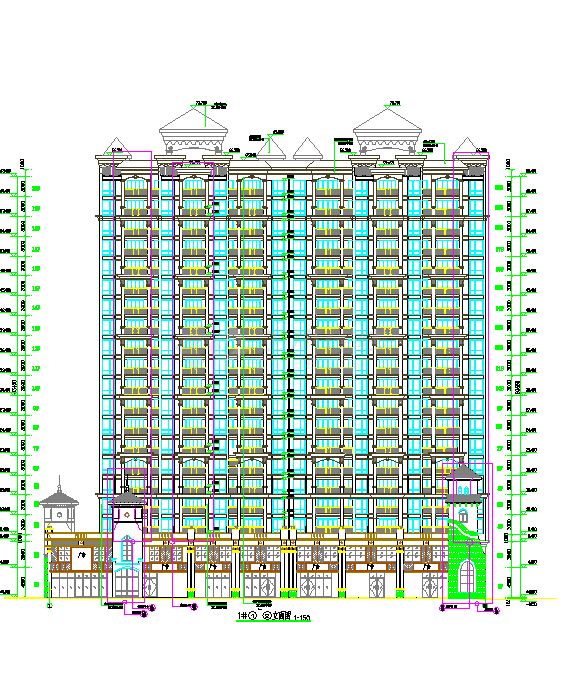 某20层框剪结构住宅楼建筑、结构、水电暖全套施工图-图一
