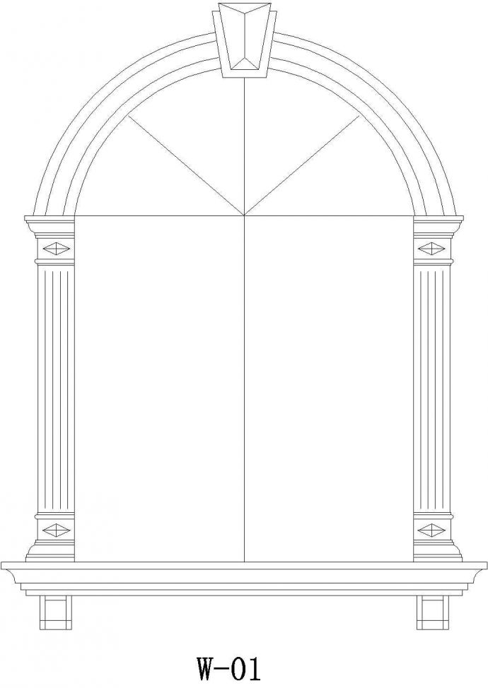CAD装饰图库建筑设计包含窗套_图1