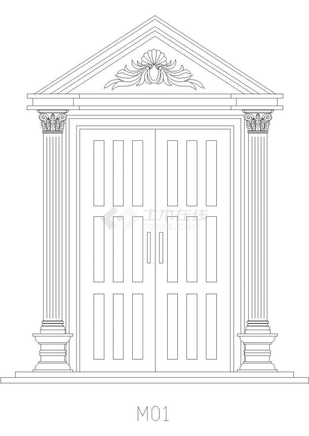 CAD装饰图库建筑设计包含门套-图一