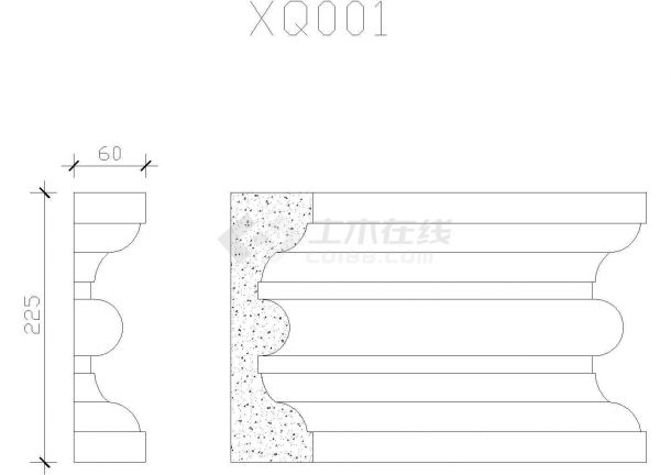 CAD装饰图库建筑设计包含腰线-图一