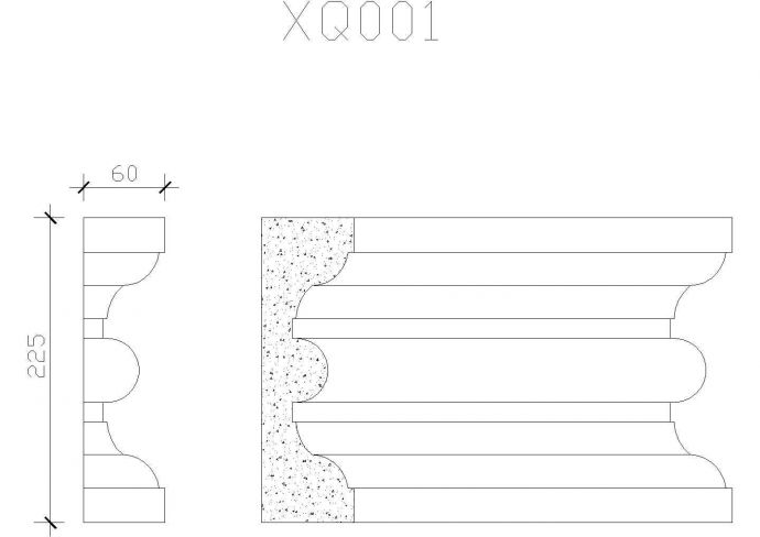 CAD装饰图库建筑设计包含腰线_图1
