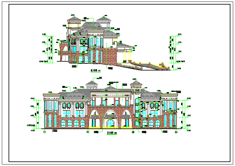 某3层框剪结构活动中心建筑、结构、水电全套施工图