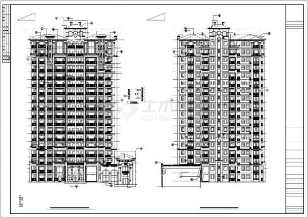 【福建省】高层12#住宅楼建筑设计施工图-图一