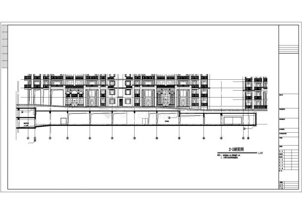 【福建省】某小区地下室停车场建筑设计施工图-图二