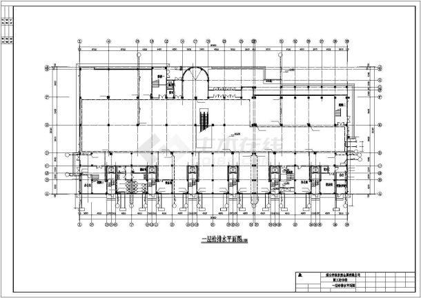 烟台某十层宿舍楼给排水设计详细图纸-图二