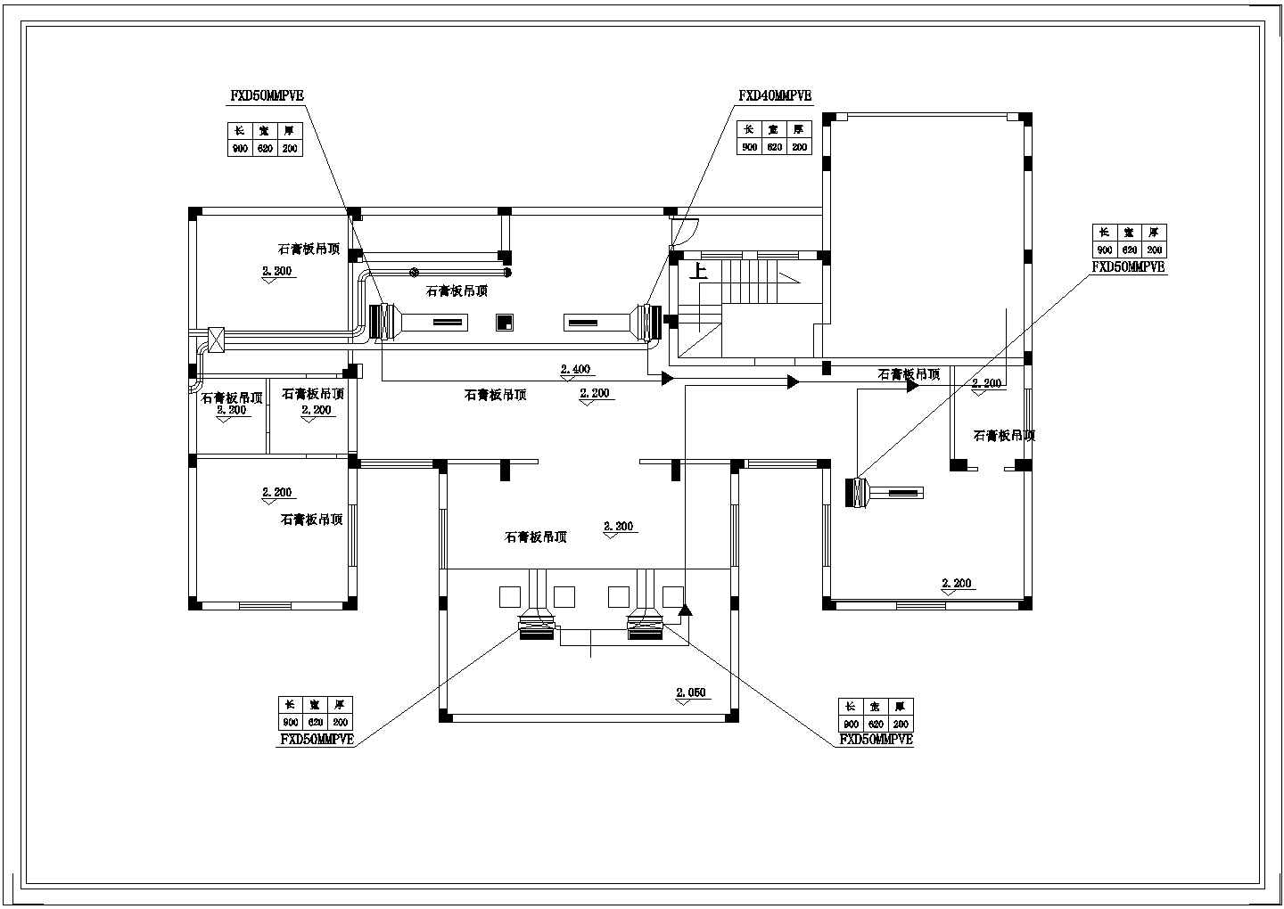 【上海】某别墅中央空调系统设计施工图（VRVII系列）