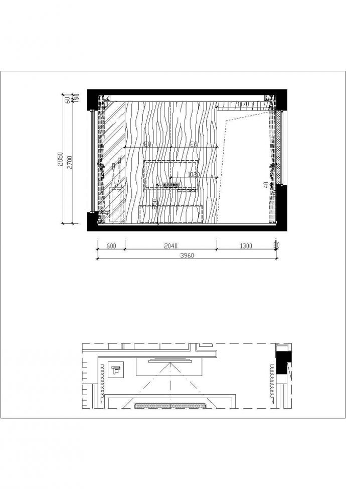 【杭州】现代三层联排别墅样板房室内装修设计施工图（附效果图）_图1
