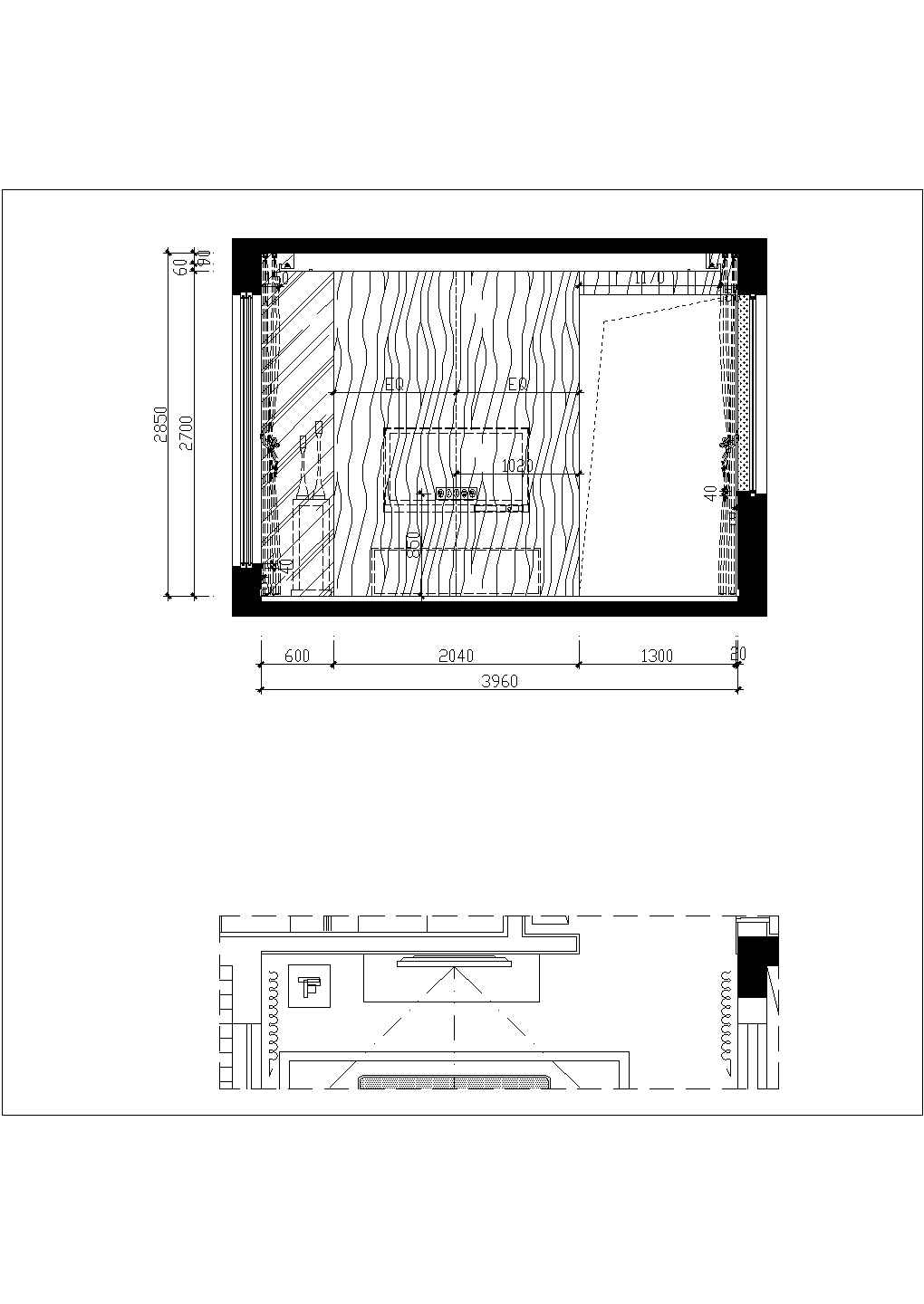 【杭州】现代三层联排别墅样板房室内装修设计施工图（附效果图）