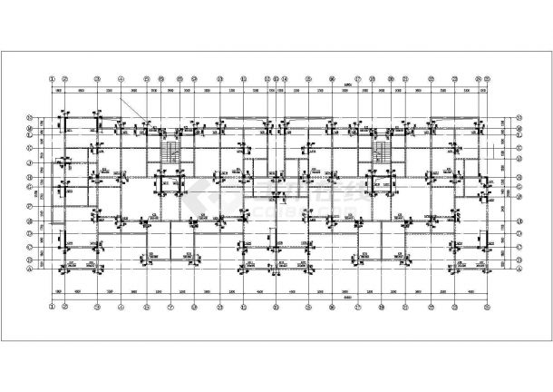 6层异形柱框架剪力墙结构住宅楼结构设计施工图-图二