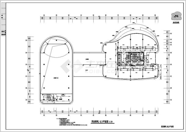 【湖北】一类高层办公建筑电气施工图纸-图一