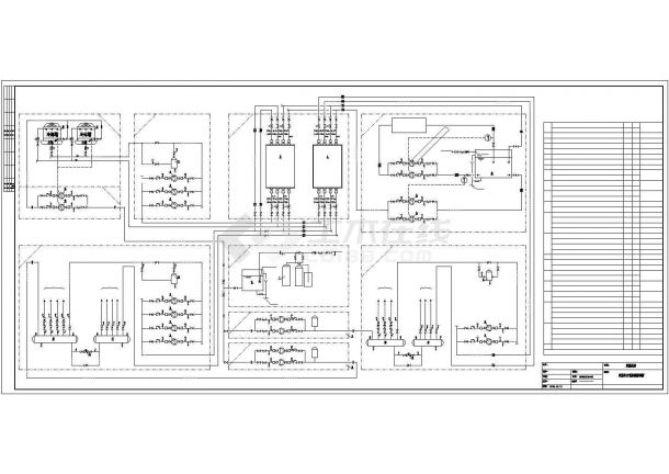 机场建筑空调直燃机房系统设计施工图-图一