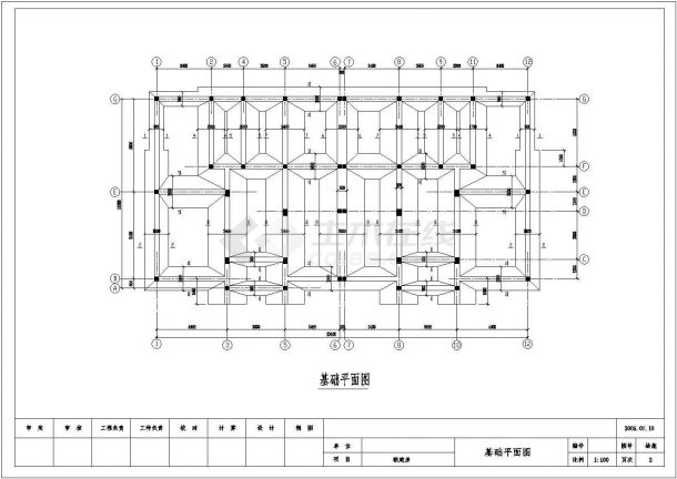 某小区三层混凝土框架结构联体别墅建筑和结构施工图-图二