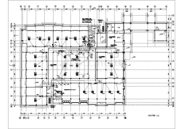 海南某笑四层综合楼电气设计方案图-图一
