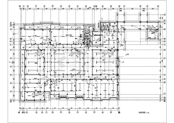 海南某笑四层综合楼电气设计方案图-图二