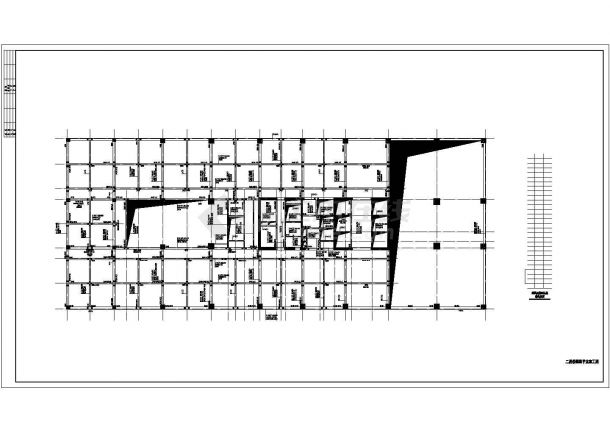 某25层框架核心筒住宅楼结构设计施工图-图二