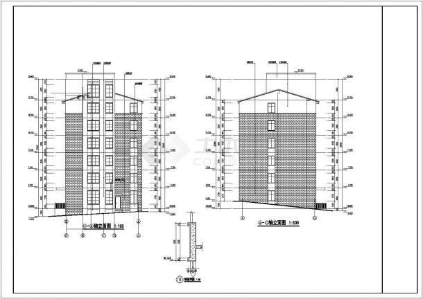 某8层综合楼建筑、结构设计全套图-图二