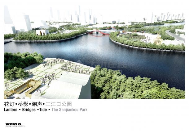 【浙江】特色滨江灯廊生态公园景观设计方案（jpg格式)-图一