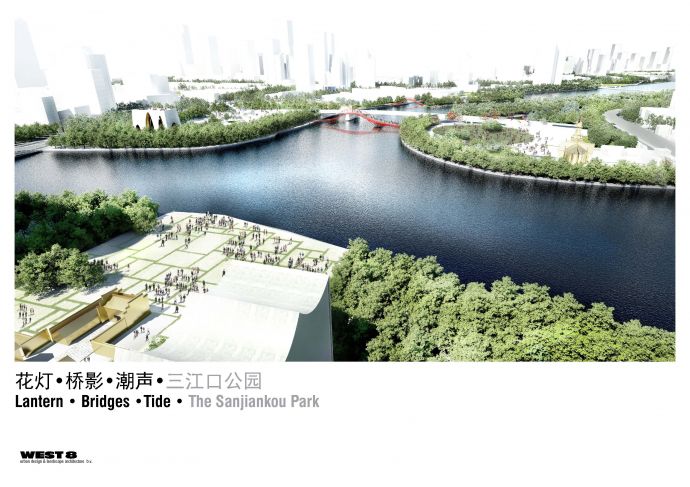 【浙江】特色滨江灯廊生态公园景观设计方案（jpg格式)_图1