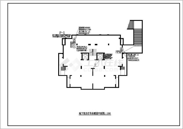 高层住宅建筑通风排烟系统设计施工图-图一