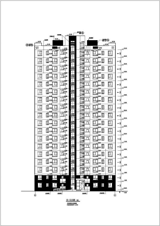 某18层住宅剪力墙结构住宅楼建筑施工图-图二