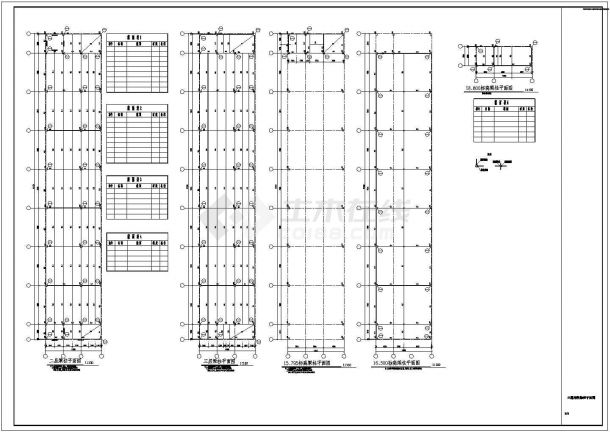 某单层车间和三层框架车间钢结构设计施工图-图二