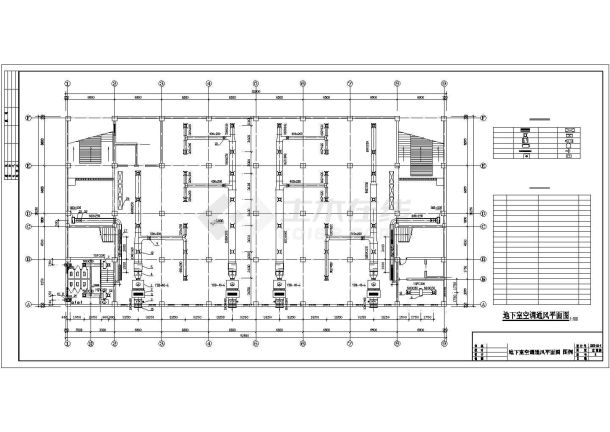 中型商场中心建筑中央空调工程系统设计施工图-图二