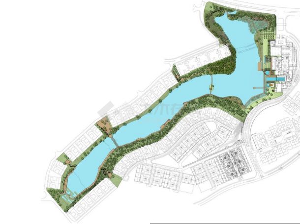 【深圳】滨湖会所景观规划设计方案（jpg格式）-图一
