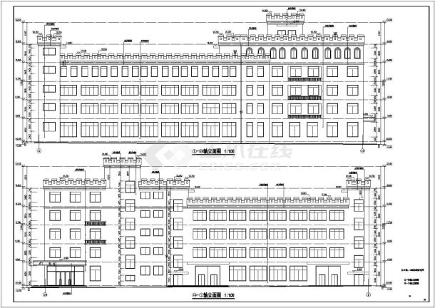 办公楼、1#成品板材仓库建筑图、结构施工图-图一