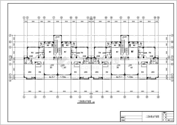 某地五层住宅楼给排水设计详细施工图-图二