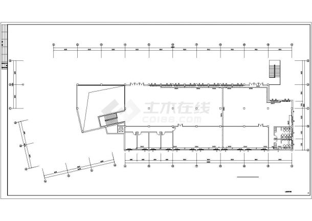 【河北】小型室内滑雪场建筑采暖系统设计施工图（含给排水设计）-图一