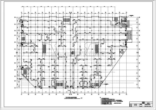 双层商业中心建筑空调系统设计施工图（含给排消防设计）-图二
