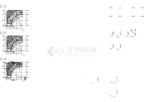 高档商务楼室内设计CAD装修图-图一