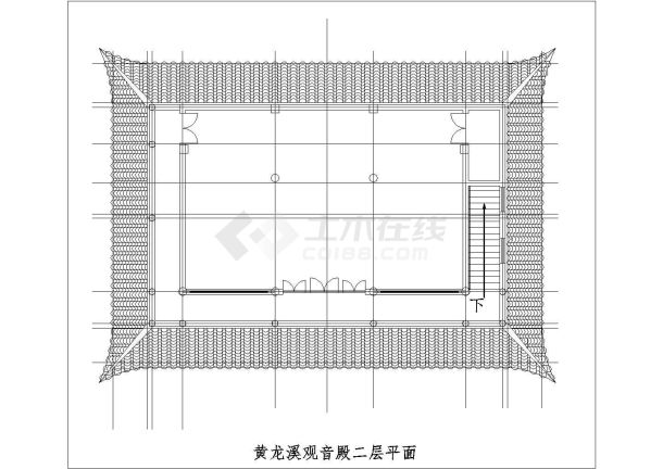 河源古庙全套测绘详细建筑施工图-图二