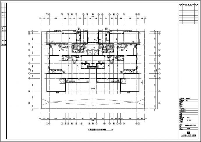 某二十四层商住楼给排水设计方案图（带室外给排水）_图1
