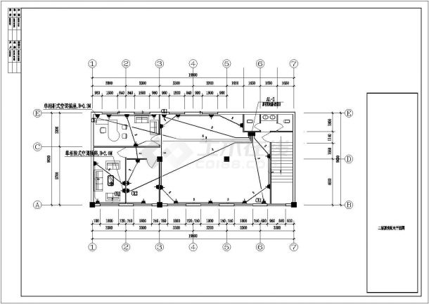 某地综合楼电路设计施工图（共5张）-图二