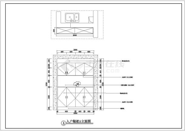 简约风格四室两厅室内装修施工图（附效果图）-图二