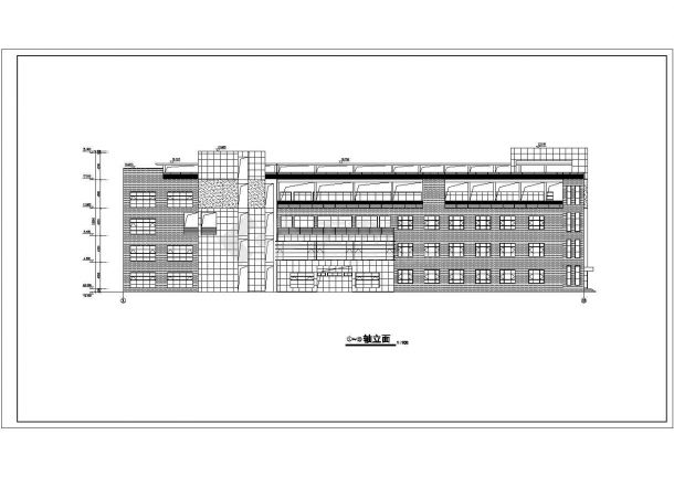 四层办公楼的建筑图（施工详图设计阶段）-图一
