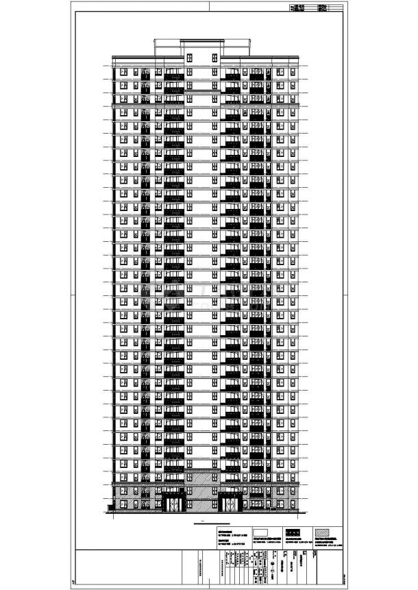 15800平33层高层住宅楼结构施工图（含详细建筑图）-图二