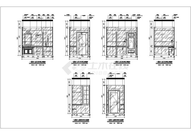 【浙江】豪华美式风格两层别墅样板房室内装修施工图（附实景效果图 ）-图二