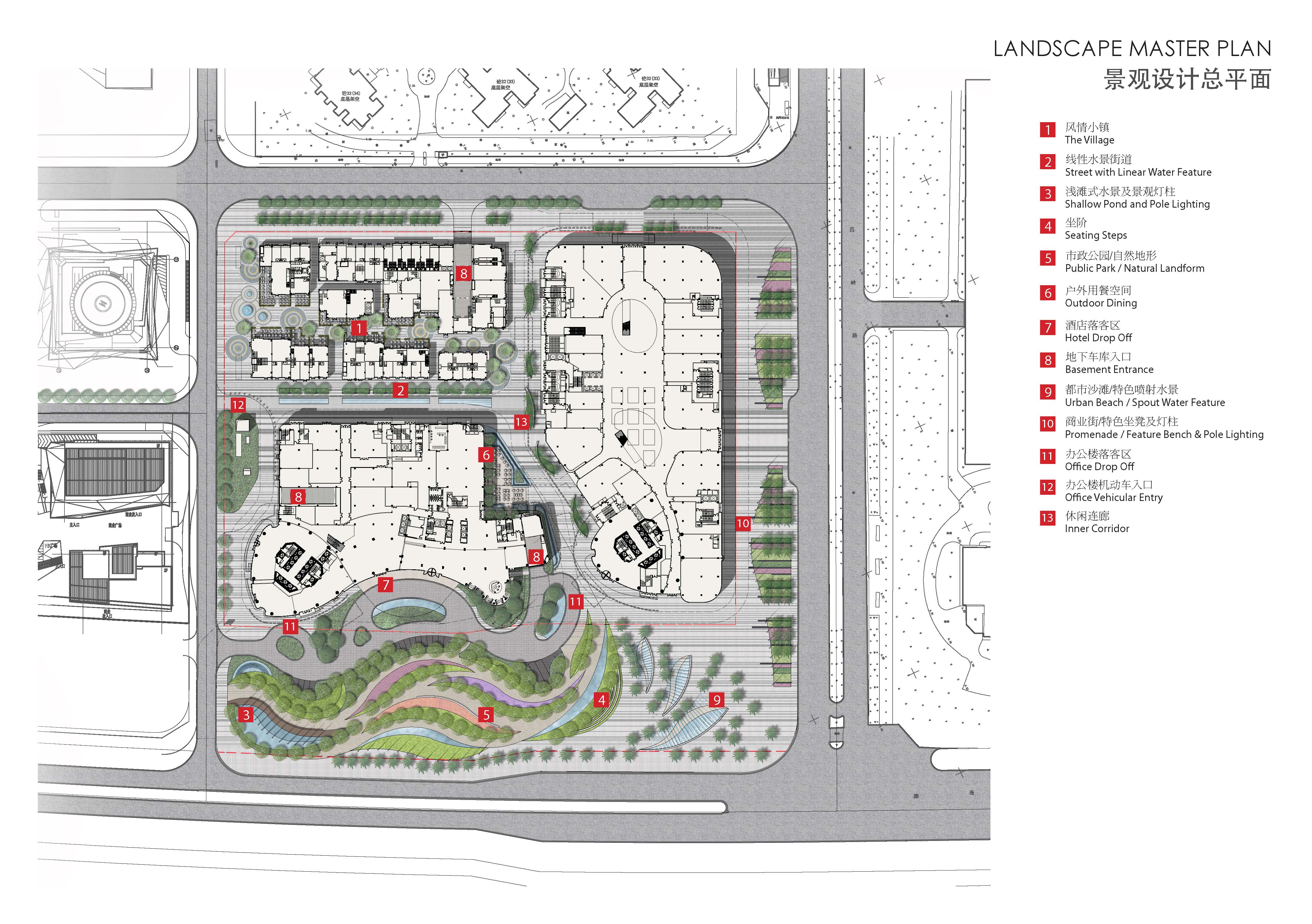 【厦门】新地标线性律动商业休闲广场景观设计方案（jpg格式)