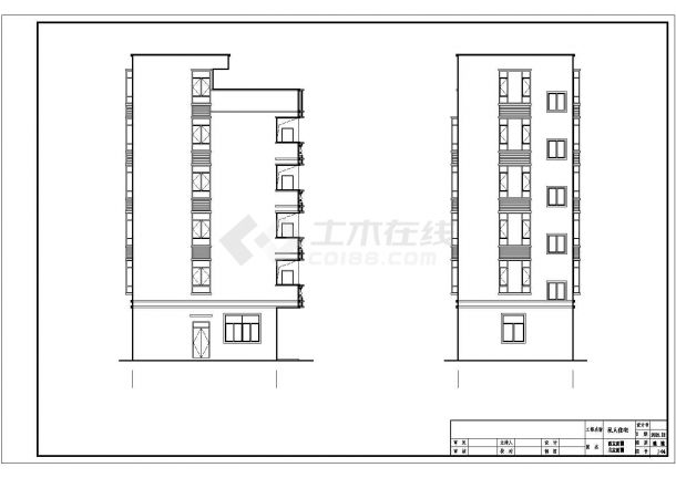 五层框架结构私人住宅结构施工图（含详细建筑图）-图二