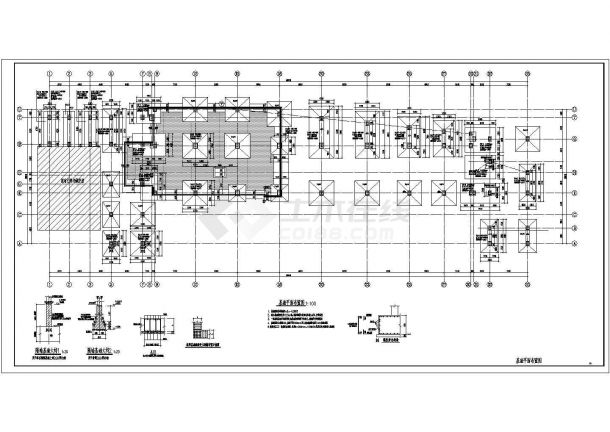 三层钢框架结构宾馆结构施工图（含建施）-图一