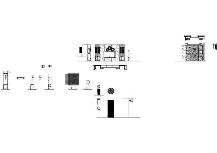南京香港卫视办公室节点施工建筑设计cad图，共四张_图1