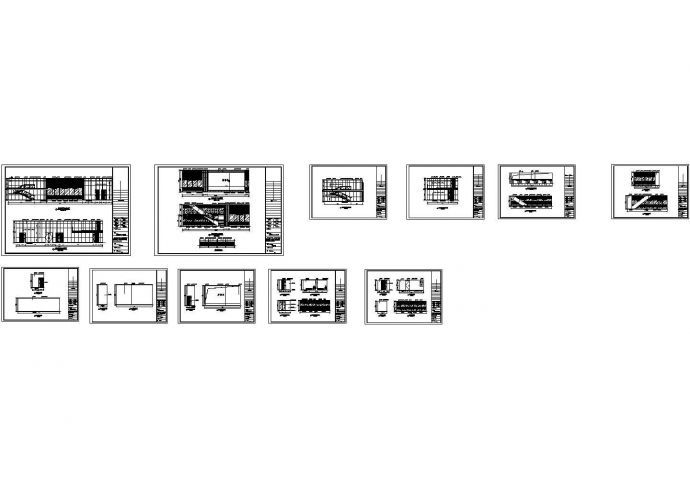气象局装饰工程立面建筑设计cad图，共十一张_图1